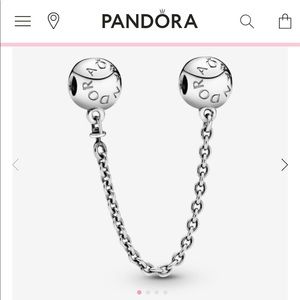 Pandora Logo Safety Chain Charm
